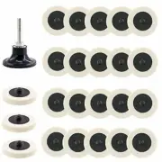 23pcs 2" 50mm Type R Wool Felt Polishing Wheel Roll Lock Buffer Pad Car Polish
