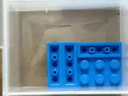 LEGO Parts - Dark Azure Plate 1 x 3 - No 3623 - QTY 5