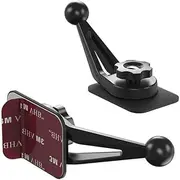 VizGiz 2 Pack 17mm Ball Sticky Mount Holder for Garmin Nuvi GPS Car Phone Wireless Charger Adhesive Dashboard Tape Sticker 17.4mm Swivel Joint Replacement Magnetic Stand Cradles Clip MI Dash Cam