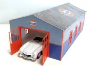 Oil company hangar Scale 1:24 Diorama model kit Miniature car garage model 1/24