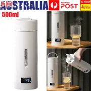 0.5L Portable Electric Heating Kettle Smart Auto Hot Water Cup Mini Health Pot