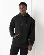 [Lucid] Lucid Men's Scope Quarter Zip Hoodie in Black Size Large L Black