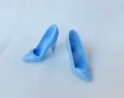 Barbie Doll Pointy Toe Shoes / High Heels, Blue - Mattel