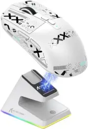 X6 Superlight Wireless Gaming Mouse with Magnetic RGB Charging Base, Ultralight