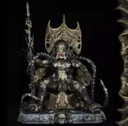 Predator King on Throne Resin Sculpture Statue Model Kit Unpainted/Unassembled