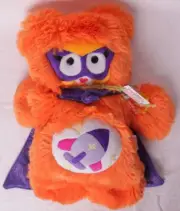Creature Islands Handmade stuffed animal - 18" orange rocket ship bear & cape