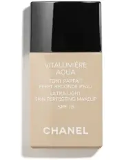 CHANEL VITALUMIÈRE AQUA Ultra-Light Skin Perfecting FOUNDATION MAKE UP #30 BEIGE