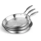 SOGA 3X Stainless Steel Fry Pan Frying Pan Top Grade Induction Skillet Cooking F