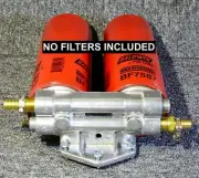 RAM FORD Diesel 1 Micron Fuel Dual Filter Mount, NO Filters Baldwin BF7587