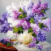 Diamond Painting Kits for Adults, Flowers Full Drill 5D Diamond Art Kits DIY Rhinestone Beads Dots Art Home Wall Decor Gifts 16x16inch, Picture-F