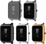 Turnwin intended for Amazfit GTS 2 Mini Case, Soft Flexible TPU Silicone Shock-Proof and Scratch-Resistant Protector Cover Case intended for Amazfit GTS 2/ Pop Pro Mini Bands Smartwatch (Black,Clear,Silver,Gray,Rose Gold)