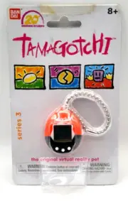 MINI TAMAGOTCHI VIRTUAL REALITY PET GAME Series 3 Black-Orange Bandai NEW