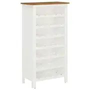 vidaXL Wine Cabinet 56x32x110 cm Solid Oak Wood
