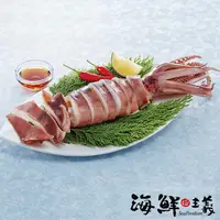 在飛比找PChome24h購物優惠-【海鮮主義】退冰即食超美味熟凍魷魚冰卷8隻組(200g/隻)