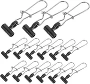GANAZONO 30pcs Fishing Snaps Wear Resistant Lock Clips for Outdoor Fishing Accessories Durable and Corrosion Resistant for Anglers