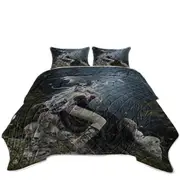 Gothic Fantasy Art the Mad Queen Dragon and Skulls Coverlet