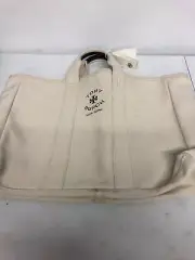 Tory Burch Mini Mercer Natural Canvas Small Tote Bag