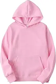 [Generic] Plain Sweatshirts Men and Women Blouse Shirt Autumn and Winter Leisure Hooded Sweater Solid Color Sweater Soft Top Blouse Neck Long Sleeve