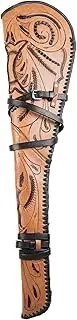 Hulara Genuine Handcraft Leather Rifle Case Western Scabbard fits 16 to 20 Inch Barrel Length Lever Action Rifle Shotgun Sheath Winchester Case for Wild Bunch Shooting