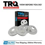 TRQ Front & Rear Disc Brake Performance Rotor Kit for Chrysler Dodge Mini Van