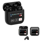 Bluetooth 5.4 Wireless Earbuds Stereo Bass Headphones With Touch Screen-Black