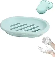 Travel Soap Container, Portable Durable Plastic Bag, Double Layer, Integrated Drain, Light Box | Perfect for Travel, Public Showers, Sports Bag, Dry Soap, Hygiene