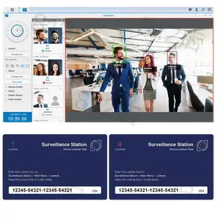 未稅 群暉Synology監控授權License給IP Camera網路攝影機、監視器NAS CAM原廠正版非破解