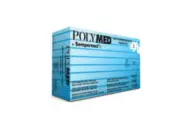 Polymed Latex Gloves - LARGE 100/Bx. Powder-Free, Micro-rough Textured surface