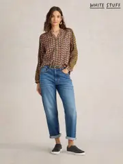 White Stuff Blue Charlie Straight Jeans (AL1561) | $73
