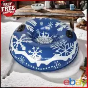 Inflatable Snow Sled with Handles Waterproof Sledding Sleigh PVC for Kids Adults