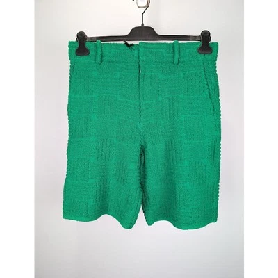Bottega Veneta MW Jacquard Towelling Knit Shorts in Parakeet BNWT M