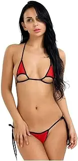 [Motanar] Brazilian Micro Thong Mini Bikini Swimsuit Shiny Sexy Lingeries G String