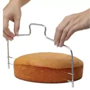 Stainless Steel Cake Stands Adjustable Wire Cake Cutter Slicer Leveler