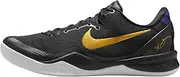 Kobe VIII Protro Basketball Shoes (HF9550-001, Black/White/Court Purple/University Gold)