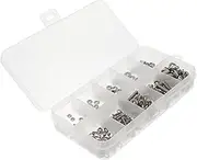 Veemoon 1Set Bolts Nuts Washers Assortment Kit Machine Screw Hardware Corrosion Resistant for Repairing Humid Environments