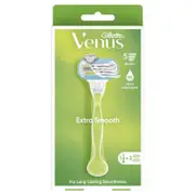 Gillette Venus Extra Smooth 5-Blade Razor Handle with 2 Refills