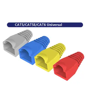 [現貨] 10 件裝網絡 RJ45 Cat5/Cat5E/Cat6 橡膠套保護帽