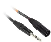 Rockville RCXMB20O 20' Male REAN XLR to 1/4'' TRS Cable Orange 100% Copper