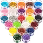 Set of 12 Colors Glitter Set Fine Glitter Resin Arts and Craft Supplies Glitter