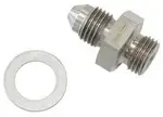 Aeroflow -4AN to M10 X 1.0 Washer Seal S/S Short Suits All Wastegate - AF351-04SH