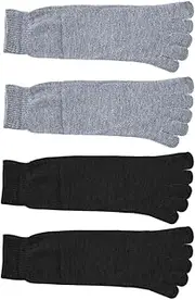 Ipetboom 2 Pairs Five-toed Separation Socks Sandal Slipper Sock Toe Socks Five-toed Socks Toe Socks Sports Socks Men Socks 5 Finger Women Toe Socks Five Finger Socks Cotton