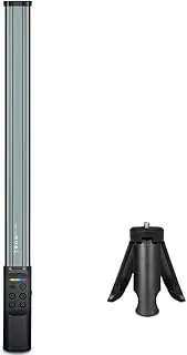 NovelGoal Fill Light Selfie Stick Light Handheld RGB Light Tube Atmosphere LED Video Light with Tripod for Photography Video Live Vlogging (Without Display,with Tripod)