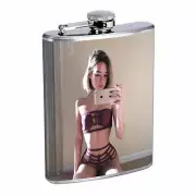Sexy Bad Girls Pin Up D6 Flask 8oz Stainless Steel Hip Drinking Whiskey Model