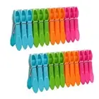 Plastic Kitchen Laundry Hangers Clips Clothespins Hanging Pegs Clothes Racks