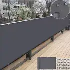 Balcony Privacy Screen Cover Fence 70% UV Protection Waterproof Shade Cloth Deck