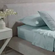 Accessorize Bedroom Collection Queen Sky Blue 1000TC Cotton Rich Sheet Set