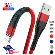 Fast Charging Charge Type C USB C Cable For Samsung Galaxy S20 FE S10+ S21 Ultra
