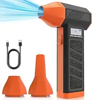 Electric Air Duster Cordless - 130000RPM Computer Keyboard Cleaner, 52m/s Compressed Air Blower with 5000mAh Battery, Rechargeable PC Accessories for Electronics Cleaning (184W)