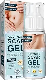Advanced Scar Gel - Safe & Gentle Scar Removal Cream with Retinol, Allantoin, Vitamin E Ingredients | Advanced Scar Cream for C-Section, Tummy Tuck, Keloid, Stretch Marks Dobooo