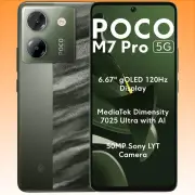 Xiaomi Poco M7 Pro Dual SIM 5G (12GB RAM, 256GB, Green) - Brand New